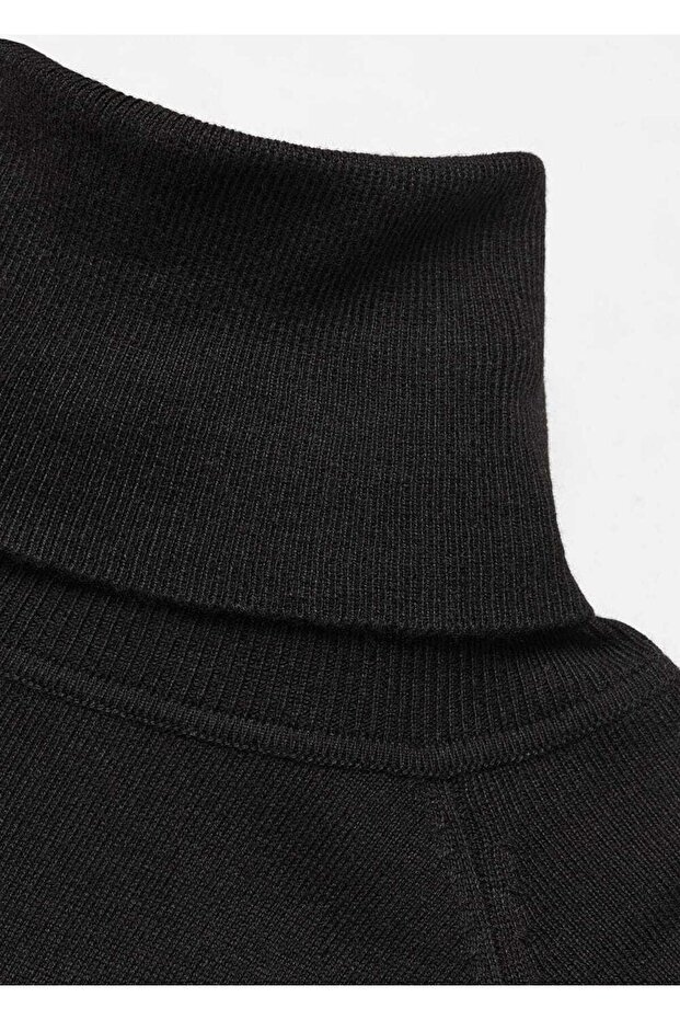 İnce triko boğazlı kazak - 5