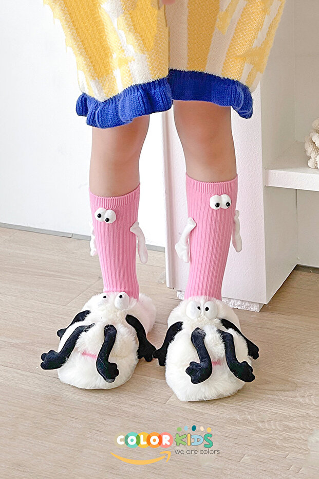 Çocuk Mıknatıslı El Ele Tutuşan Çoraplar (Topuksuz) - 4