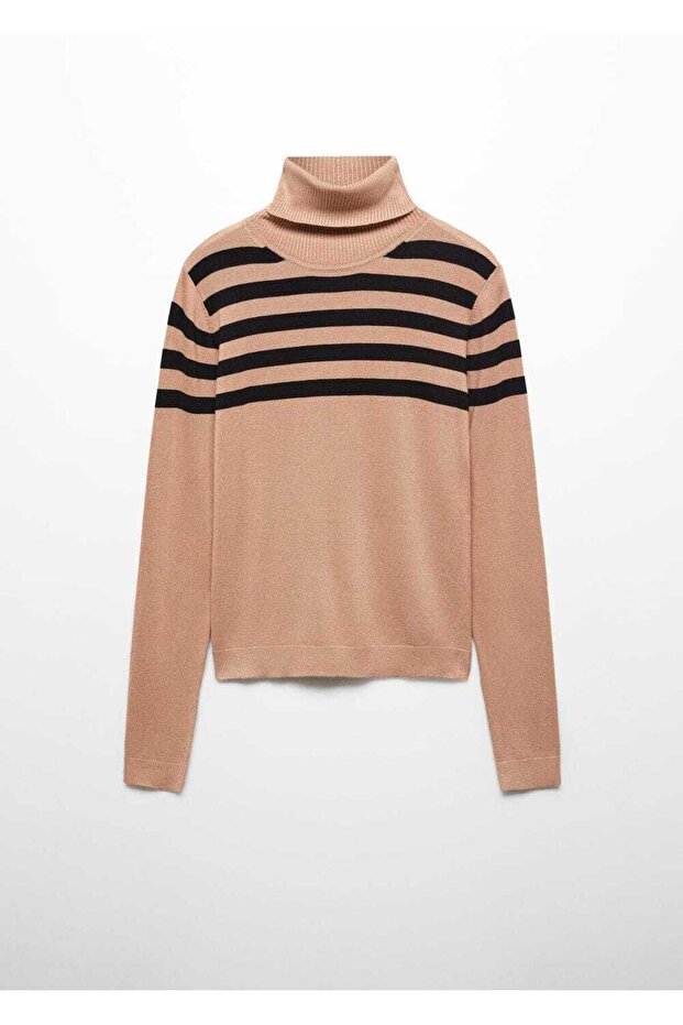 İnce triko boğazlı kazak - 3