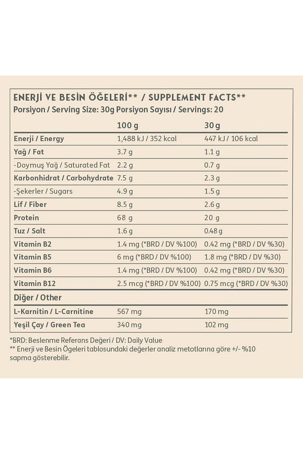 Powders Lean Shake 600 gr Vanilya - 3