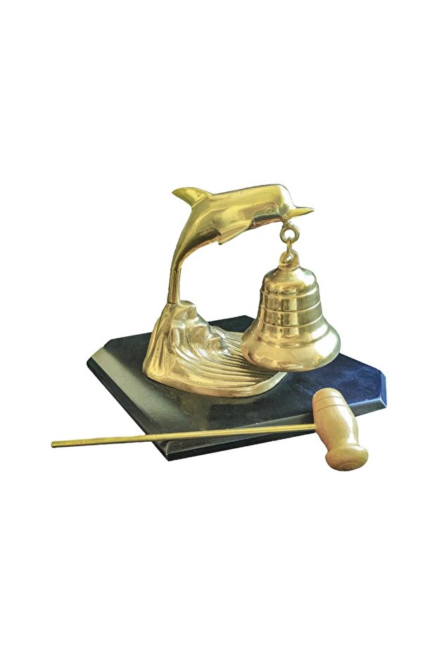 Tabletop Dolphin Hanging Bell Brass Casting