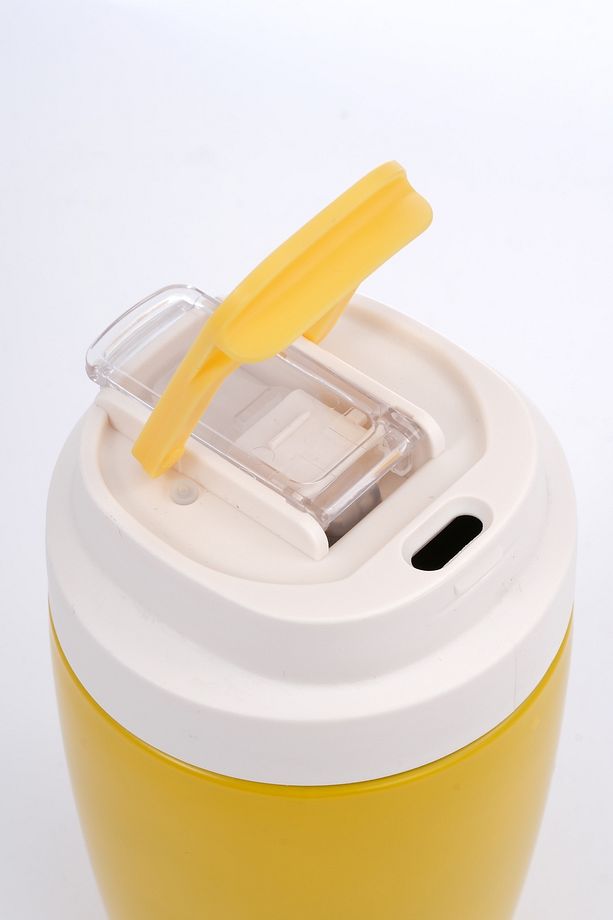 Termos Mug Sızdırmaz 400 ML - Çift Çidarlı Paslanmaz Çelik, Pipetli ve Doğrudan İçme Kapaklı - 8