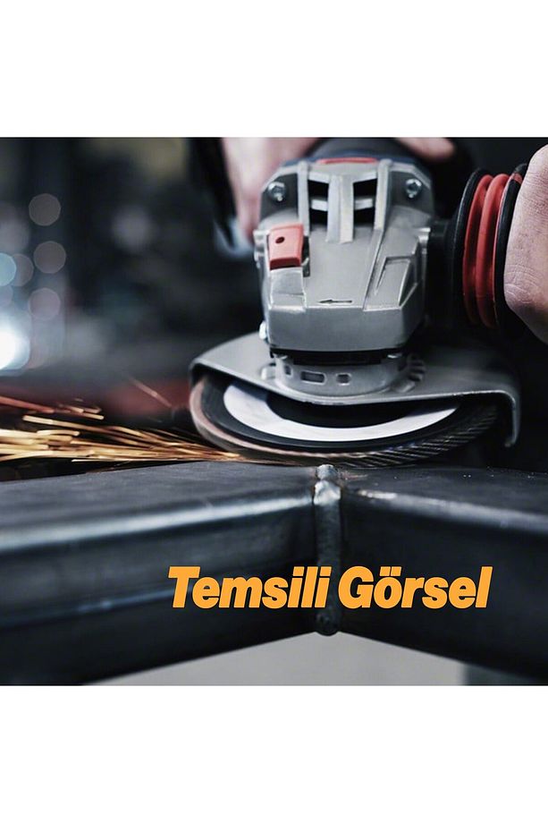 Avuç İçi Taşlama Flap Disk Zımpara Çapı 115 mm 60 Kum Zımparalama Taşı Göbek 22 mm - 4
