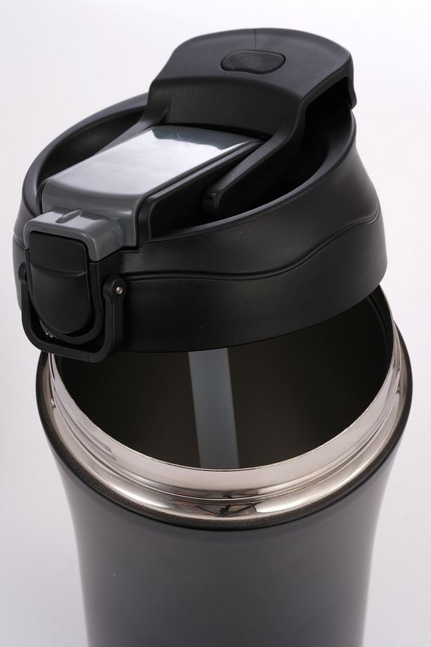 Termos Mug 400 ML - Paslanmaz Çelik, Pipetli ve Doğrudan İçme Kapaklı - 8