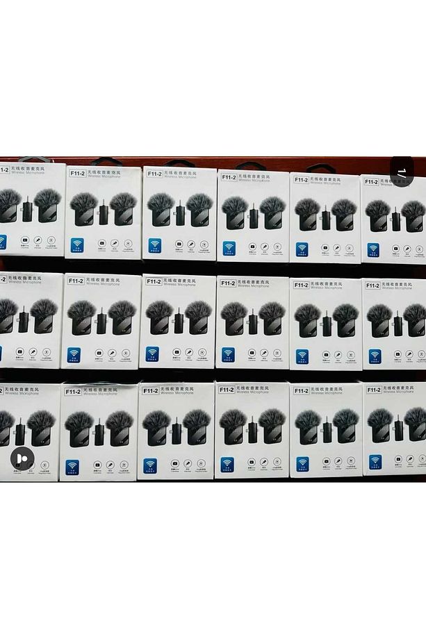 Mikrofon F11 *2  mini mikrofonun 3'ü 1 arada fişi vardır ve iPhone, Android telefonlar - 3