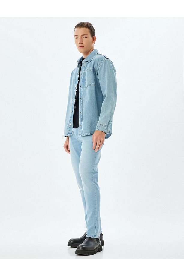 Slim Fit Kot Pantolon - Brad Jean - 2