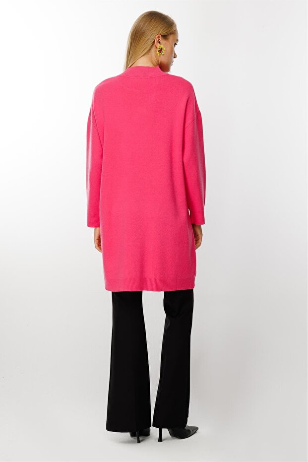 Yanları Düğmeli Triko Tunik - 5