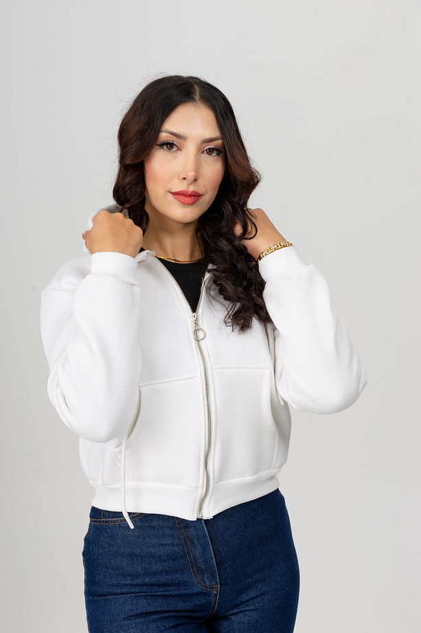 Yüksel Ergül 3856 Fermuarlı Mini Sweatshirt - 5