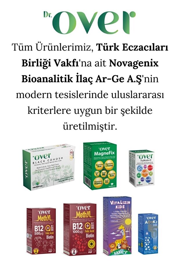 Vitalizin Kids L-lizin, L-arjinin, Inositol, Fosfotidilserin, Vitamin Ve Min. Içeren Tak. Ed. Gıda - 6