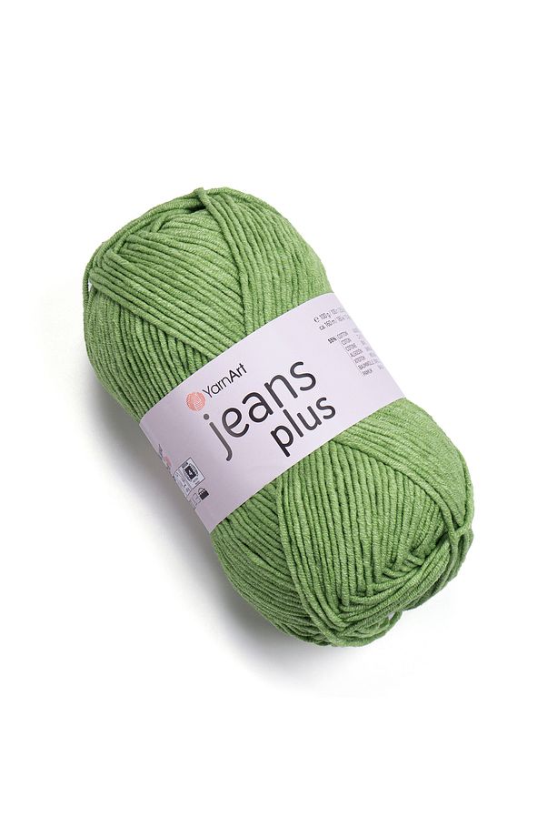 Jeans Plus - El Örgü Ipi Yeşil-69 - 1