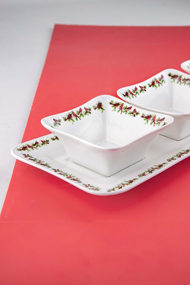Cardinal Porcelain Tray Snack Bowl
