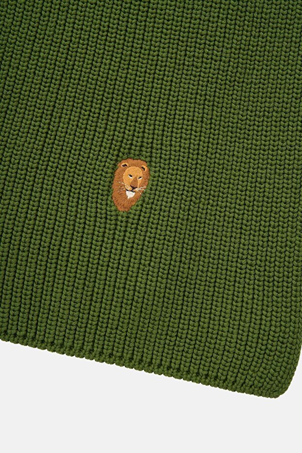 Aslan Atkı - Koyu Yeşil - 3