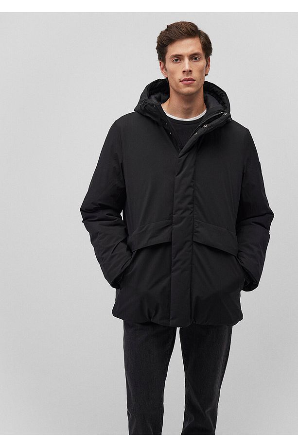 MAVİ Kapüşonlu Siyah Parka 0110443 - 4