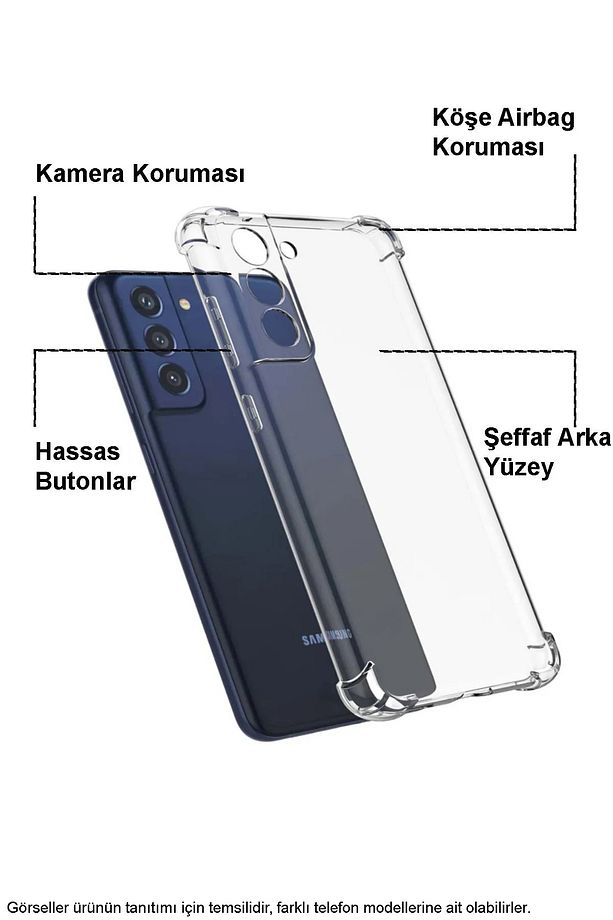 Tecno Spark 30C Kapak Kamera Korumalı Airbag Antishock Köşe Korumalı Şeffaf Silikon Kılıf - 2