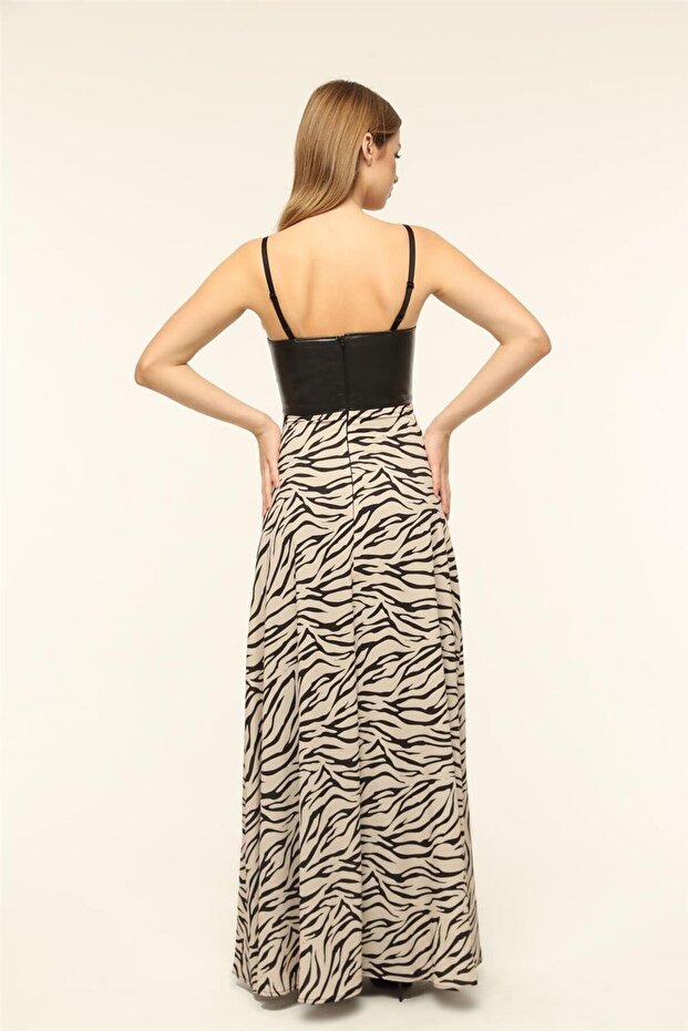 Zebra Desen Elbise - 4