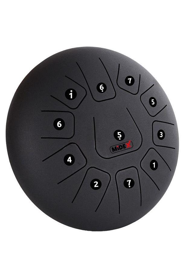 TD-1211BK Çelik Dil Davul Handpan 12 İnç 11 Ton Steel Tongue Drum Full Set - 3