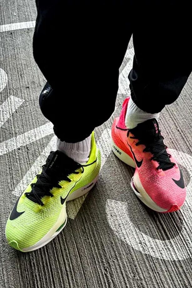 Zoomx Alphafly Nex% 2 Atomknit Running Erkek Reflektörlü Koşu Antrenman Ayakkabısı Pembe Yeşil - 4