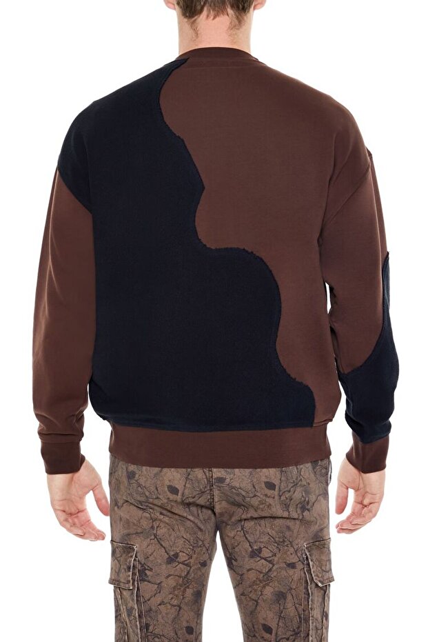 Renk Bloklu Sweatshirt - 4