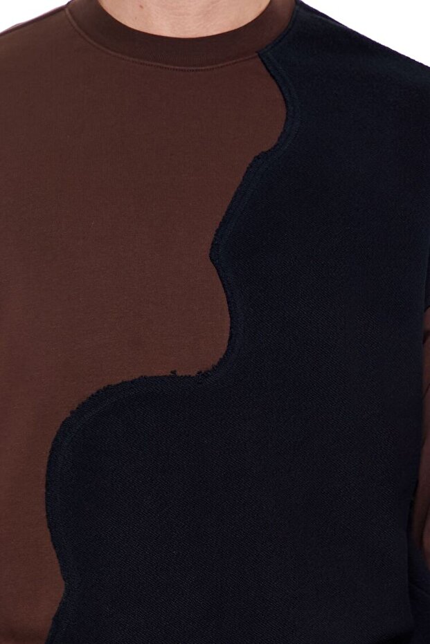 Renk Bloklu Sweatshirt - 5