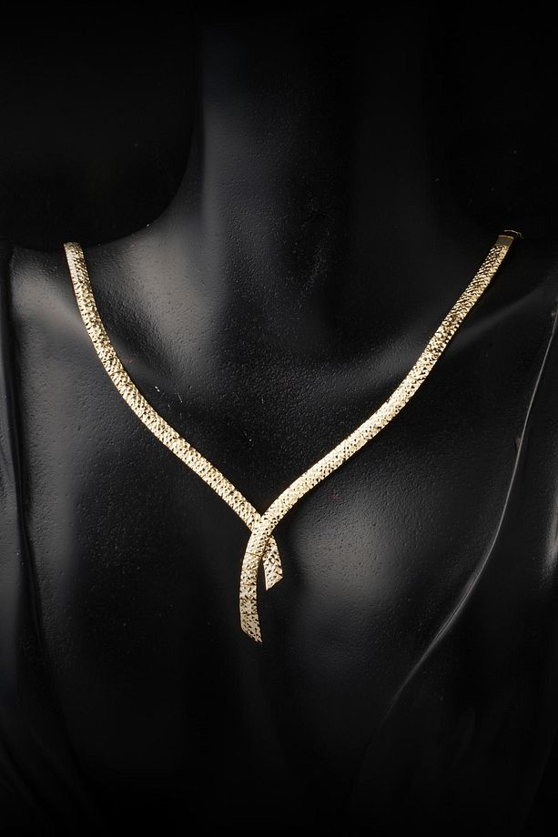 Sarkıt 14 Ayar Sarı Altın Takı Seti - 4