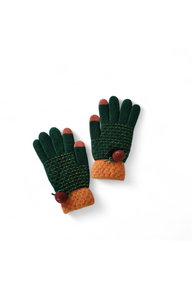 Kar Damlası Eldiven Yeşil - 1