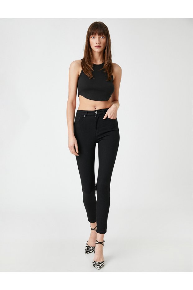 Slim Fit High Waist Jeans - Carmen Jean