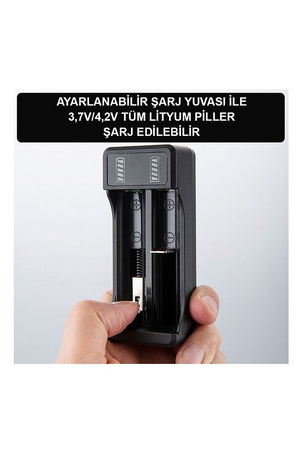 Pil Şarj Aleti (İKİ YUVALI) - Lityum Pil Şarj Cihazı / Gt-bc02 - 3