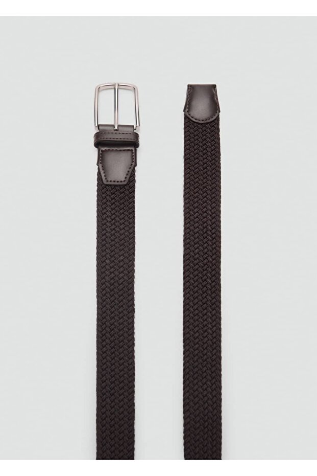 Örgü desenli elastik kemer - 3