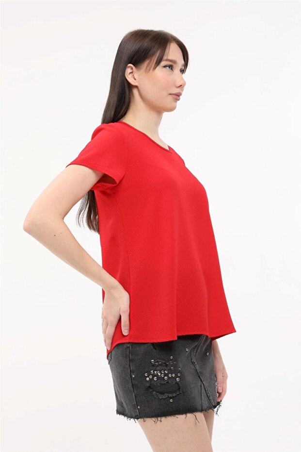 Ense Düğmeli Bluz - 3