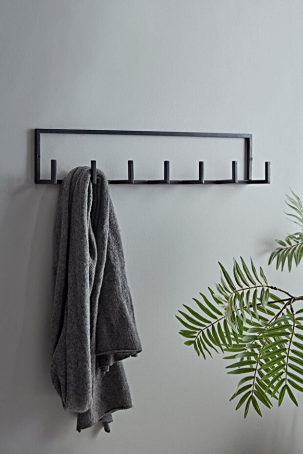 Dekoratif Demir Duvar Askısı - Metal Askılık - Elbise Askısı - 1