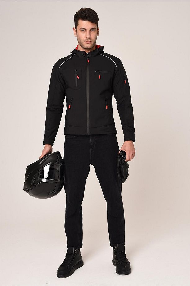 Taycan Softshell Korumalı Motosiklet Montu - 7