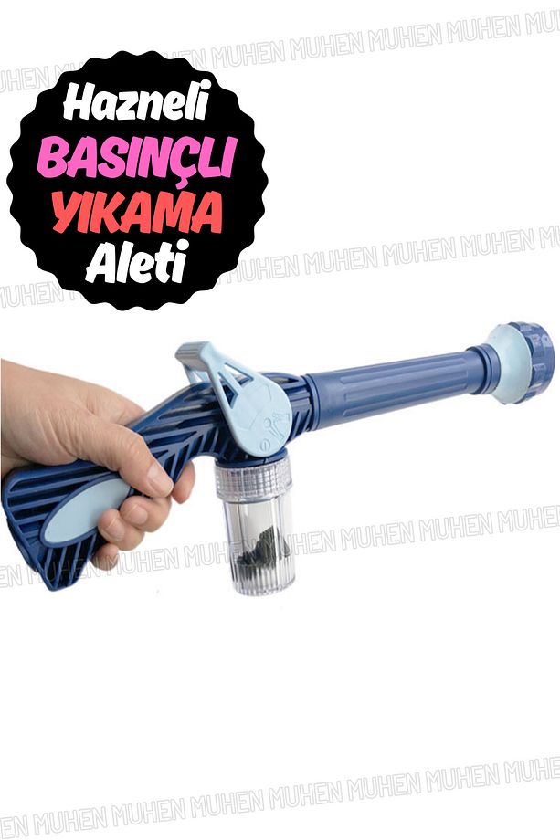 Araç ve Bahçe Temizliği İçin Basınçlı Su Tabancası - Hortum Bağlantısı ile Pratik Kullanım - 3