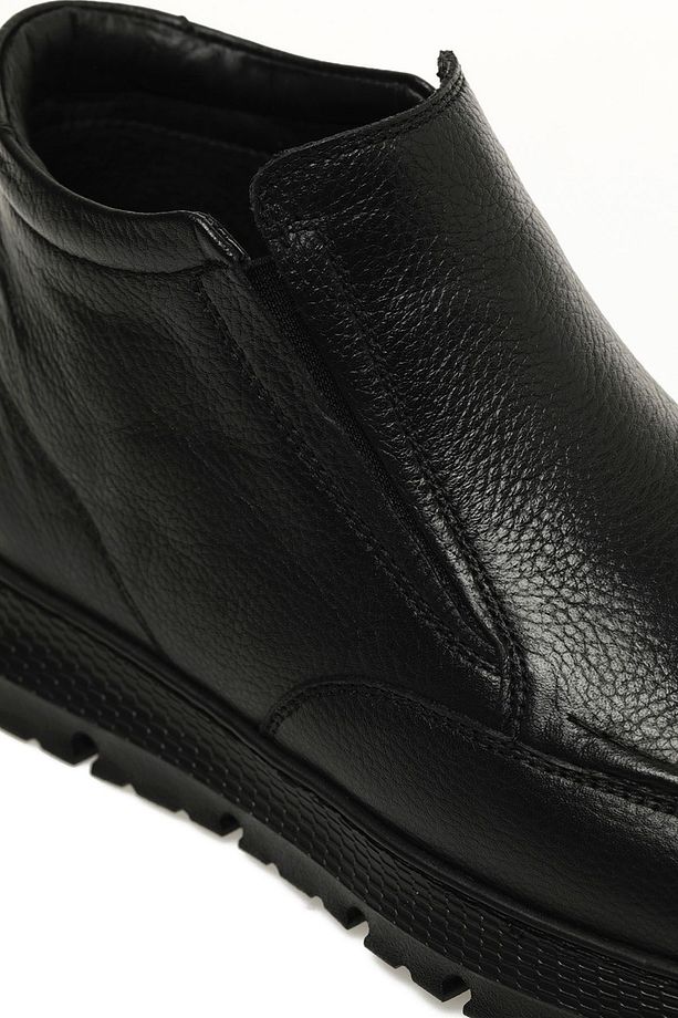 Erkek Hakiki Deri Anatomic Ortopedik Taban Kışlık Bot - Men Winter Real Leather Boots - 6
