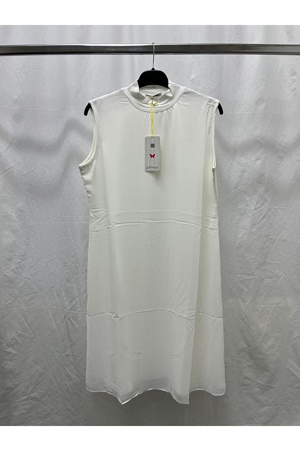 Efraze Sıfır Kollu Önü Şifon Boğazlı Penye Tunik İçlik 102 cm 772 1626 - 1