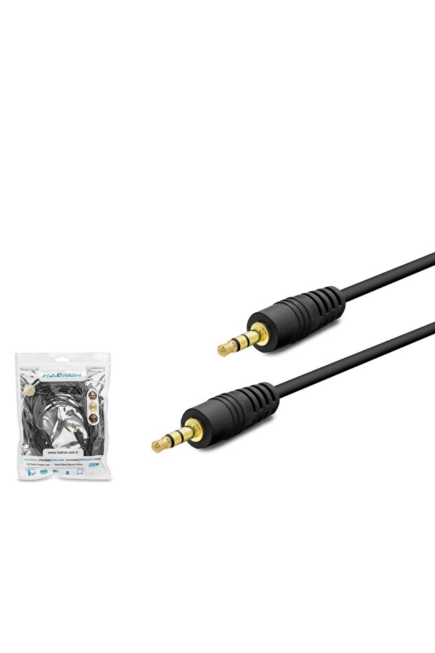 HDX1018 كابل TRS AUX مقاس 3.5 ملم بطول 10 متر أسود