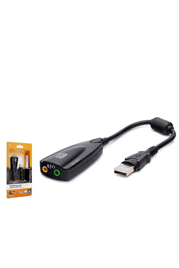 HDX5254 USB كارت صوت خارجي 7.1 أسود