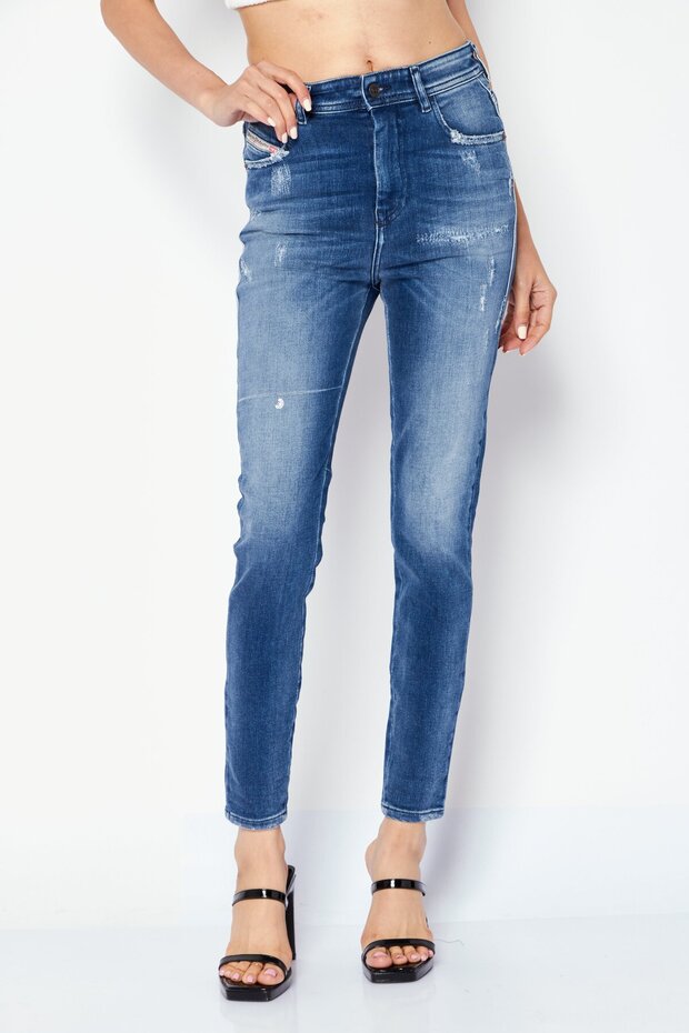 Women 1984 SLANDY Super Skinny Fit Washed Stretchable Jeans, Blue