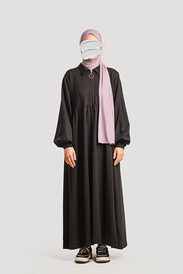 Hijab Sweat Dress – Black