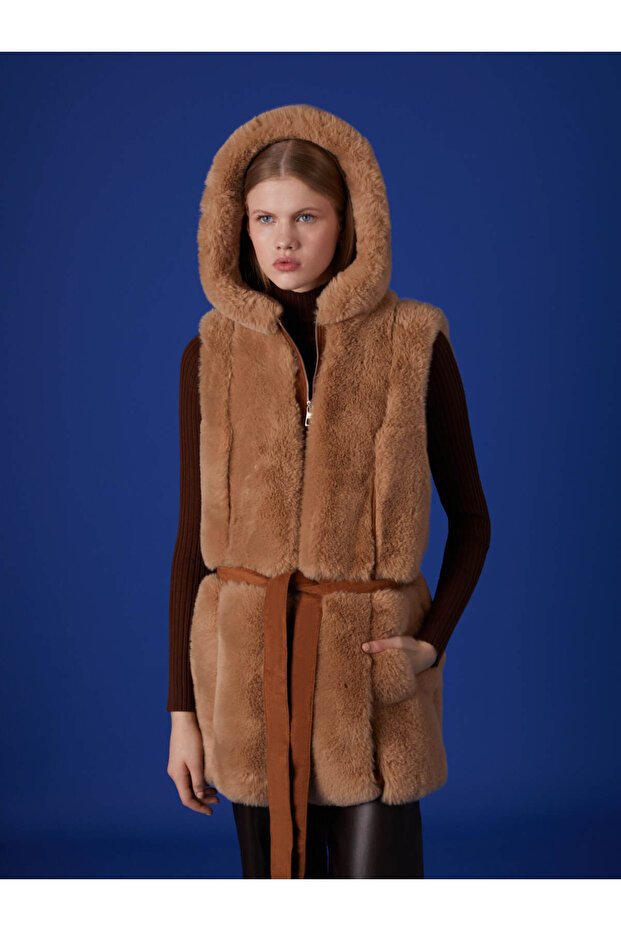 Suni Kürk Yelek - 1