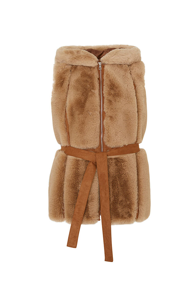 Suni Kürk Yelek - 6