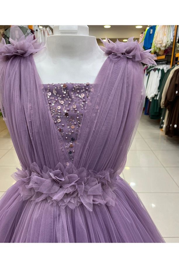 Onbuco Kids 2241 Kız Çocuk Tarlatanlı Abiye - 3