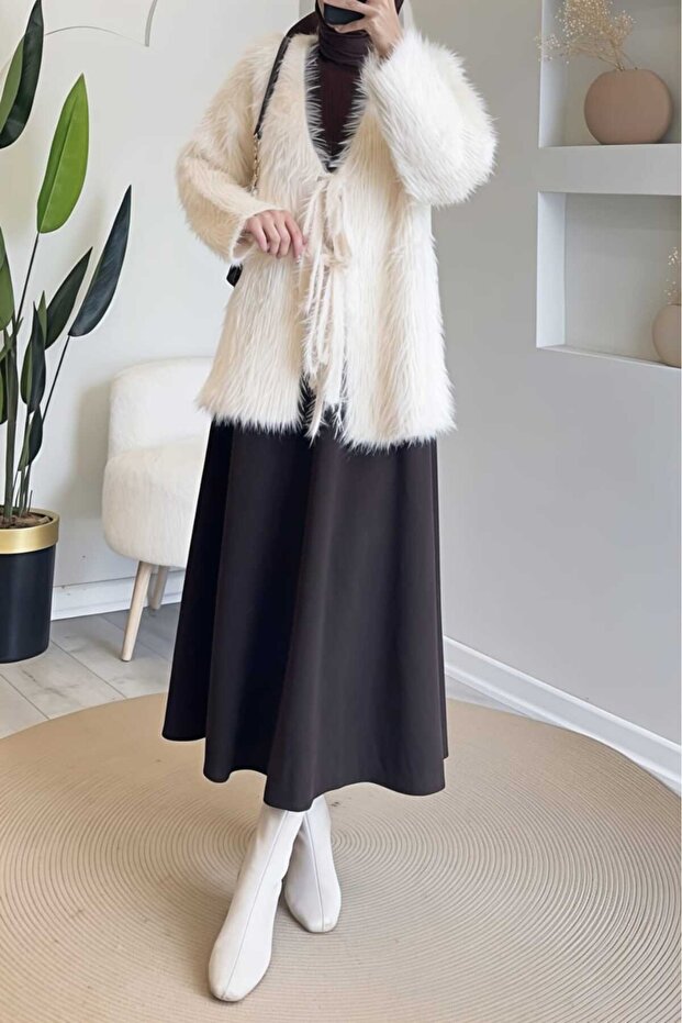 Women's Scuba Fabric Modest Skirt