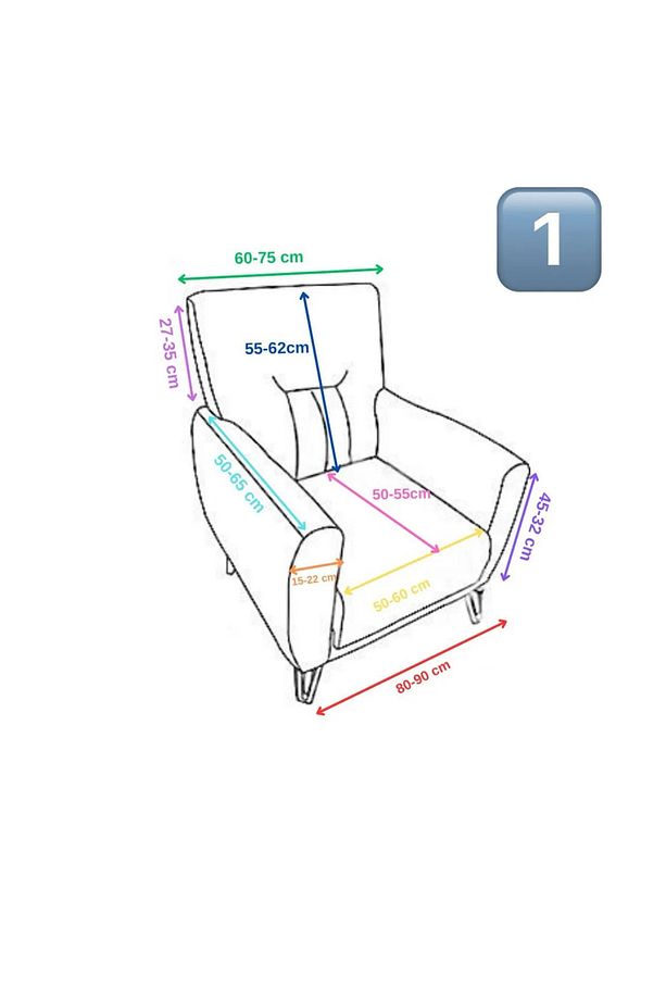 Kadife 3+2+1+1 Likralı Esnek Yıkanabilir Koltuk Örtüsü - 4
