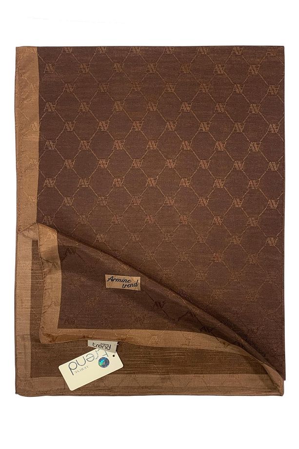Trend Monogram Şal - 2 - Acı Kahve 151 - 3