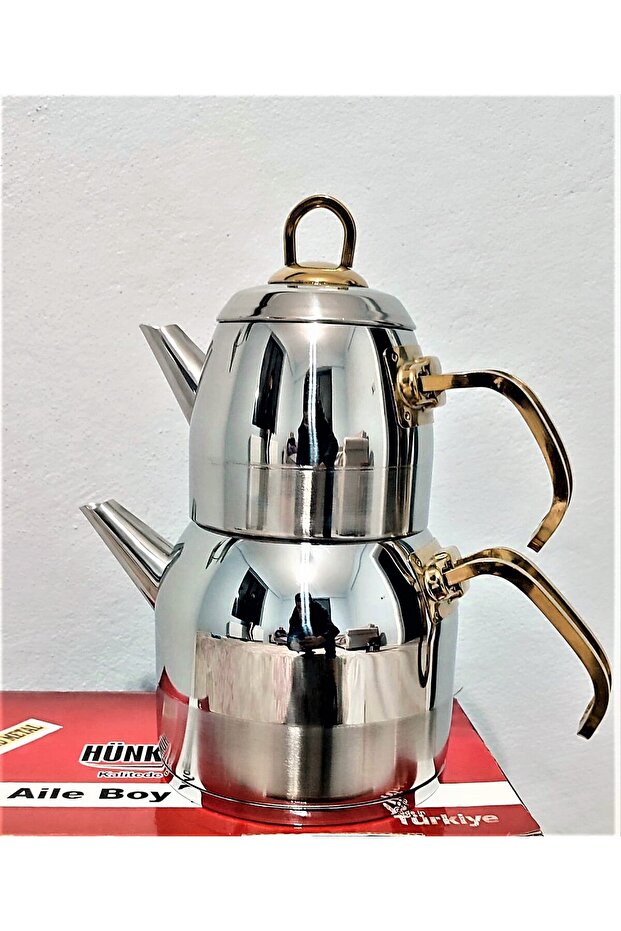 Diva Paslanmaz Çelik Gold Mini Çaydanlık - 1