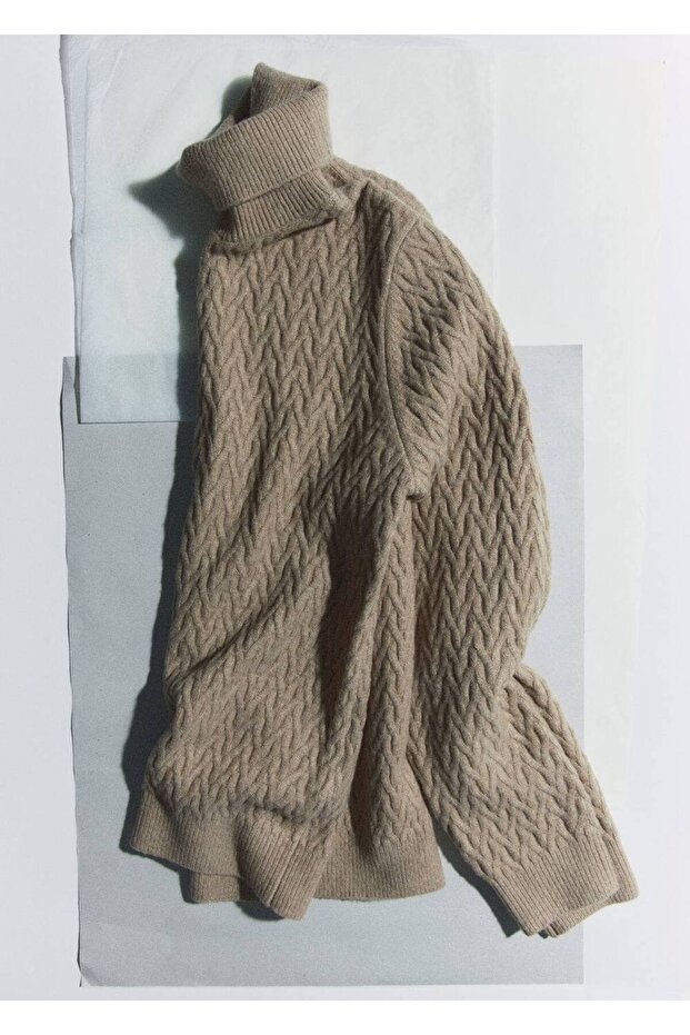 Rollkragen-Strickpullover - 8