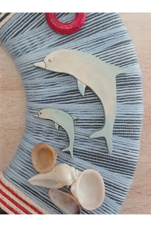 Denizci Temalı Dekoratif Kapı Süsü, Kapı Çelengi 25cm - 3