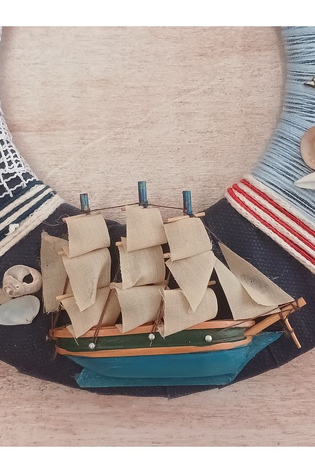 Denizci Temalı Dekoratif Kapı Süsü, Kapı Çelengi 25cm - 2
