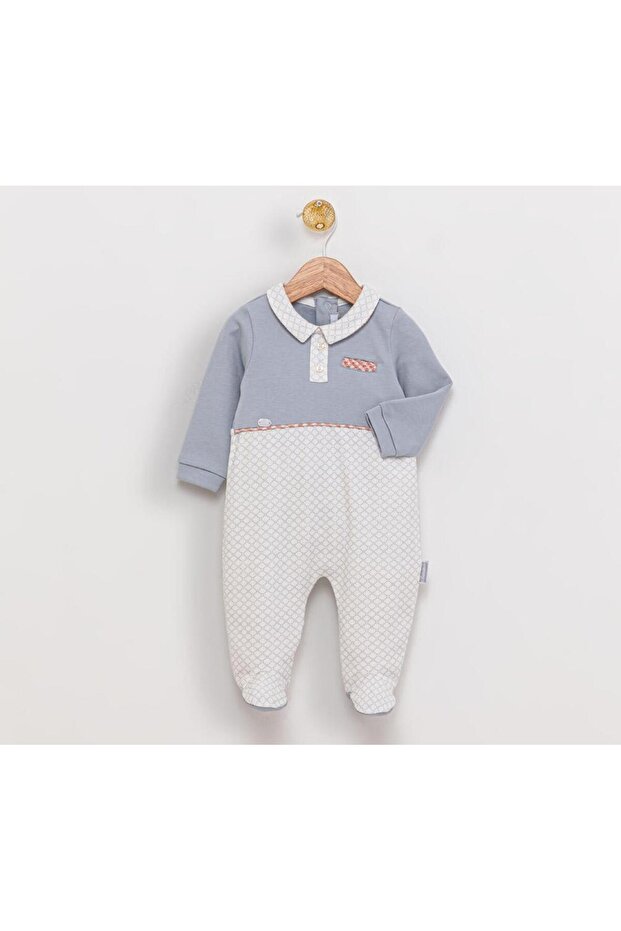 Babydola Unisex Baby Combed Cotton Jumpsuit with Snap Back