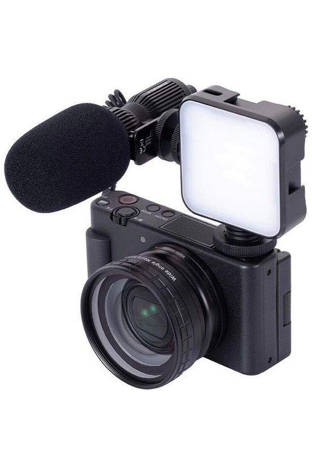 Mikrofon Seti C1p Profesyonel Vlogger Video Işıklı Akış Te24201.240001 - 1